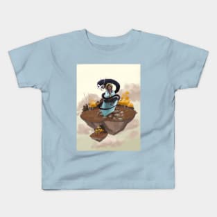 Beautiful art of a floating land Kids T-Shirt